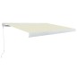 vidaXL Toldo de carrete manual color crema 350x250 cm vidaXL Toldo de carrete manual color crema 350x250 cm
