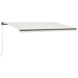 vidaXL Toldo manual retráctil color crema 600x300 cm