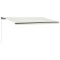 vidaXL Toldo manual retráctil color crema 600x300 cm vidaXL Toldo manual retráctil color crema 600x300 cm