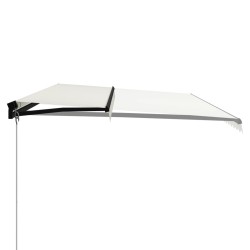 vidaXL Toldo manual retráctil color crema 600x300 cm