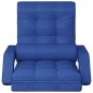 vidaXL Silla de suelo plegable con función de cama de tela azul vidaXL Silla de suelo plegable con función de cama de tela azul