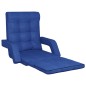 vidaXL Silla de suelo plegable con función de cama de tela azul vidaXL Silla de suelo plegable con función de cama de tela azul