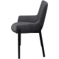 vidaXL Sillas de comedor 2 unidades tela gris oscuro vidaXL Sillas de comedor 2 unidades tela gris oscuro