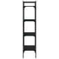 vidaXL Librería de 4 estantes madera ingeniería negro 56x31,5x138,5 cm