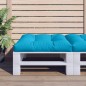 vidaXL Cojín para sofá de palets de tela azul 80x80x12 cm vidaXL Cojín para sofá de palets de tela azul 80x80x12 cm
