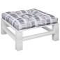 vidaXL Cojín para sofá de palets de tela a cuadros gris 80x80x12 cm vidaXL Cojín para sofá de palets de tela a cuadros gris 80x80x12 cm