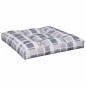vidaXL Cojín para sofá de palets de tela a cuadros gris 80x80x12 cm vidaXL Cojín para sofá de palets de tela a cuadros gris 80x80x12 cm