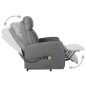 vidaXL Sillón de masaje elevable tela gris claro vidaXL Sillón de masaje elevable tela gris claro