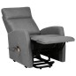 vidaXL Sillón de masaje elevable tela gris claro vidaXL Sillón de masaje elevable tela gris claro