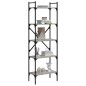 vidaXL Librería de 5 estantes madera gris Sonoma 56x31,5x174 cm