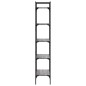 vidaXL Librería de 5 estantes madera gris Sonoma 56x31,5x174 cm