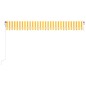 vidaXL Toldo retráctil automático amarillo y blanco 500x300 cm vidaXL Toldo retráctil automático amarillo y blanco 500x300 cm