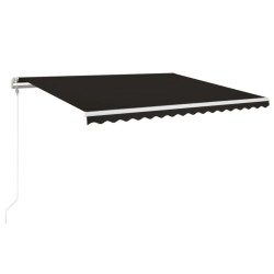 vidaXL Toldo retráctil automático gris antracita 450x350 cm