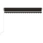 vidaXL Toldo retráctil automático gris antracita 450x350 cm vidaXL Toldo retráctil automático gris antracita 450x350 cm