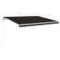 vidaXL Toldo retráctil automático gris antracita 450x350 cm vidaXL Toldo retráctil automático gris antracita 450x350 cm