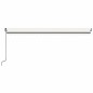 vidaXL Toldo retráctil manual color crema 500x350 cm vidaXL Toldo retráctil manual color crema 500x350 cm