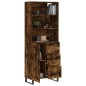 vidaXL Aparador alto madera contrachapada roble ahumado 69,5x34x180 cm vidaXL Aparador alto madera contrachapada roble ahumado 69,5x34x180 cm