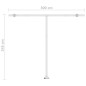 vidaXL Toldo automático LED sensor de viento amarillo blanco 300x250cm vidaXL Toldo automático LED sensor de viento amarillo blanco 300x250cm