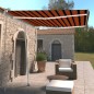 vidaXL Toldo manual retráctil con luz LED naranja y marrón 300x250 cm vidaXL Toldo manual retráctil con luz LED naranja y marrón 300x250 cm