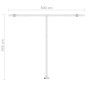 vidaXL Toldo manual retráctil con luz LED naranja y marrón 300x250 cm vidaXL Toldo manual retráctil con luz LED naranja y marrón 300x250 cm