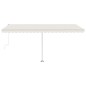 vidaXL Toldo de pie automático crema 500x300 cm vidaXL Toldo de pie automático crema 500x300 cm