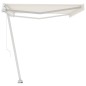 vidaXL Toldo de pie automático crema 500x300 cm vidaXL Toldo de pie automático crema 500x300 cm