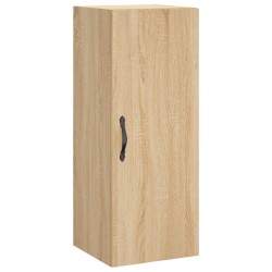 vidaXL Armario de pared madera ingeniería roble Sonoma 34,5x34x90 cm