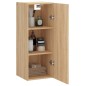 vidaXL Armario de pared madera ingeniería roble Sonoma 34,5x34x90 cm vidaXL Armario de pared madera ingeniería roble Sonoma 34,5x34x90 cm