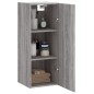 vidaXL Armario de pared madera de ingeniería gris Sonoma 34,5x34x90 cm vidaXL Armario de pared madera de ingeniería gris Sonoma 34,5x34x90 cm
