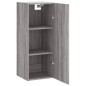 vidaXL Armario de pared madera de ingeniería gris Sonoma 34,5x34x90 cm vidaXL Armario de pared madera de ingeniería gris Sonoma 34,5x34x90 cm