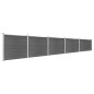 vidaXL Set de paneles de valla WPC negro 872x146 cm vidaXL Set de paneles de valla WPC negro 872x146 cm