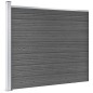 vidaXL Set de paneles de valla WPC negro 872x146 cm vidaXL Set de paneles de valla WPC negro 872x146 cm