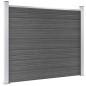 vidaXL Set de paneles de valla WPC negro 872x146 cm vidaXL Set de paneles de valla WPC negro 872x146 cm