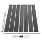 vidaXL Set de paneles de valla WPC negro 872x146 cm vidaXL Set de paneles de valla WPC negro 872x146 cm