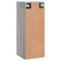 vidaXL Armario de pared madera de ingeniería gris Sonoma 34,5x34x90 cm vidaXL Armario de pared madera de ingeniería gris Sonoma 34,5x34x90 cm