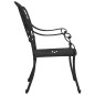 vidaXL Mesa y sillas de bistró 5 piezas aluminio fundido negro vidaXL Mesa y sillas de bistró 5 piezas aluminio fundido negro
