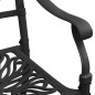 vidaXL Mesa y sillas de bistró 5 piezas aluminio fundido negro vidaXL Mesa y sillas de bistró 5 piezas aluminio fundido negro