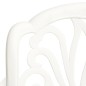 vidaXL Mesa y sillas de bistró 3 piezas aluminio fundido blanco vidaXL Mesa y sillas de bistró 3 piezas aluminio fundido blanco