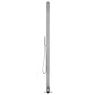 vidaXL Ducha de jardín con base gris 225 cm acero inoxidable vidaXL Ducha de jardín con base gris 225 cm acero inoxidable