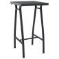 vidaXL Conjunto de bar para jardín 3 piezas negro vidaXL Conjunto de bar para jardín 3 piezas negro