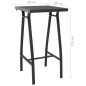 vidaXL Conjunto de bar para jardín 3 piezas negro vidaXL Conjunto de bar para jardín 3 piezas negro