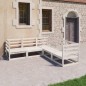 vidaXL Set de salón de jardín de 5 piezas blanco madera maciza de pino vidaXL Set de salón de jardín de 5 piezas blanco madera maciza de pino