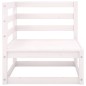 vidaXL Set de salón de jardín de 8 piezas blanco madera maciza de pino