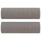 vidaXL Sofá de 2 plazas con cojines tela gris taupe 140 cm vidaXL Sofá de 2 plazas con cojines tela gris taupe 140 cm