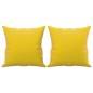 vidaXL Sofá de 2 plazas con cojines terciopelo amarillo 120 cm vidaXL Sofá de 2 plazas con cojines terciopelo amarillo 120 cm