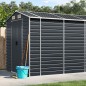 vidaXL Cobertizo de jardín acero galvanizado antracita 191x980x198 cm vidaXL Cobertizo de jardín acero galvanizado antracita 191x980x198 cm