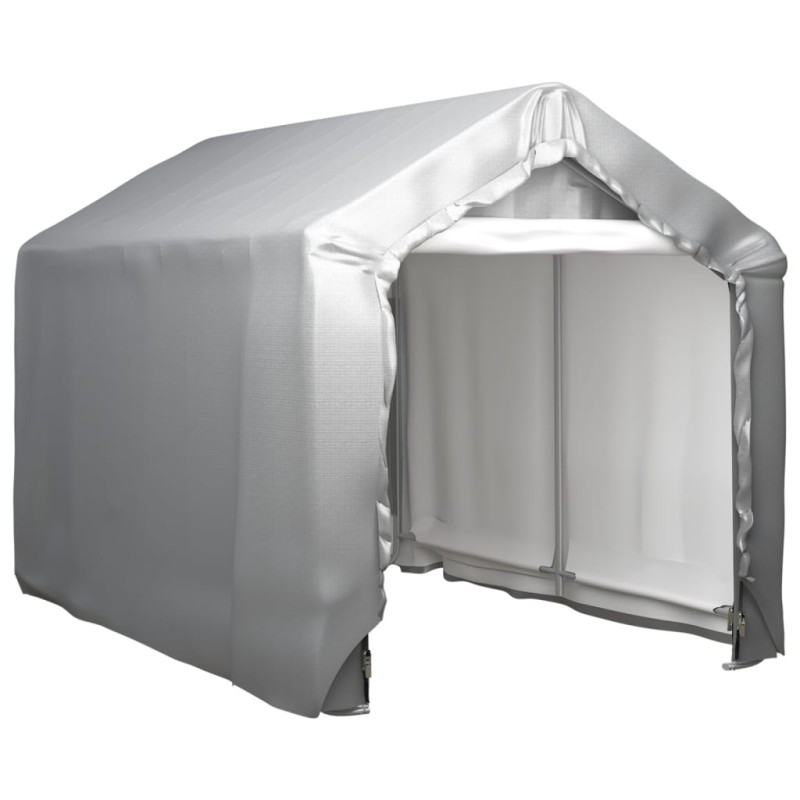 vidaXL Carpa de almacenamiento acero gris 180x300 cm
