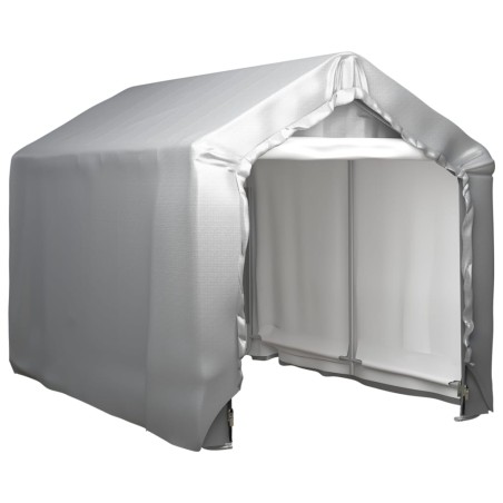 vidaXL Carpa de almacenamiento acero gris 180x300 cm