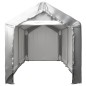 vidaXL Carpa de almacenamiento acero gris 180x300 cm