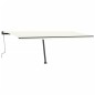 vidaXL Toldo manual retráctil con luz LED color crema 600x350 cm vidaXL Toldo manual retráctil con luz LED color crema 600x350 cm
